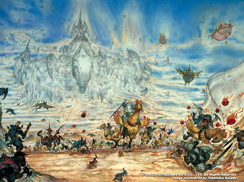 Illustration for article titled The Beautiful Final Fantasy Art of Yoshitaka Amano